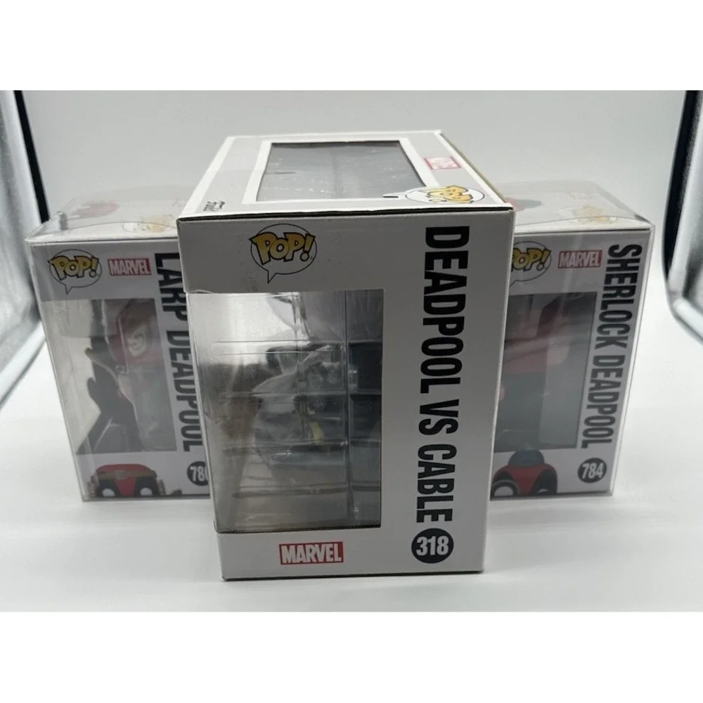 FUNKO POP MARVEL DEADPOOL LOT OF 10 EXCLUSIVES + DEADPOOL VS CABLE #318